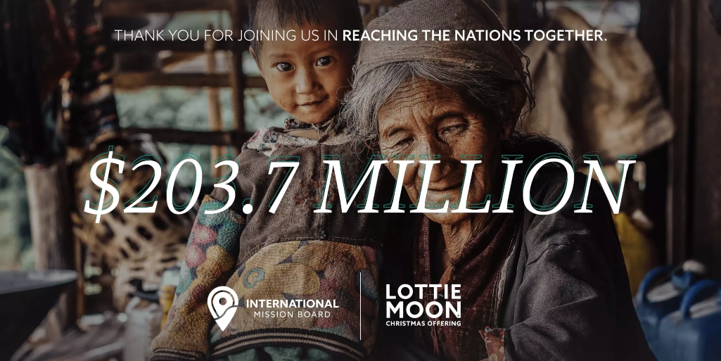Lottie Moon offering reaches historic high, proves commitment to
